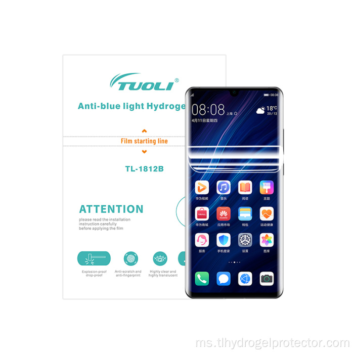 Pelindung Skrin Hidrogel Anti-Scratch HD untuk Telefon bimbit